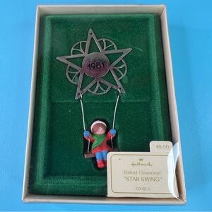 Hallmark Keepsake Ornament 1981 Star Swing QX421-5